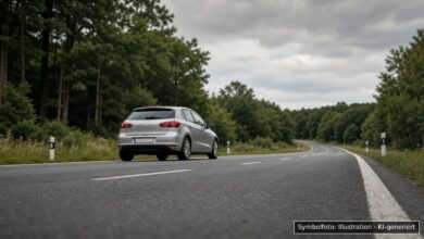 KI-generiertes Symbolfoto zu Verkehrskontrolle bei Pfaffenhofen a.d. Roth