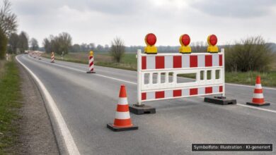 KI-generiertes Symbolfoto zu Polizeieinsatz bei Stübig, Scheßlitz, Landkreis Bamberg