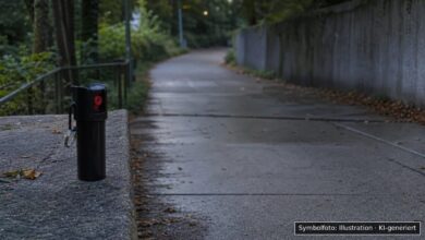 KI-generiertes Symbolfoto zu Reizstoff-Angriff / Zeugenaufruf bei Donauwörth, Gartenstraße