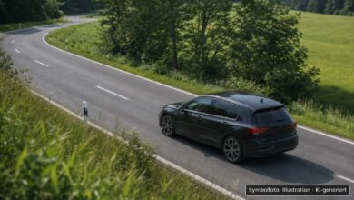 KI-generiertes Symbolfoto zu Verkehrsunfall bei Rettenberg