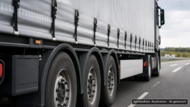 KI-generiertes Symbolfoto zu Verkehrskontrolle bei A8 bei Jettingen-Scheppach