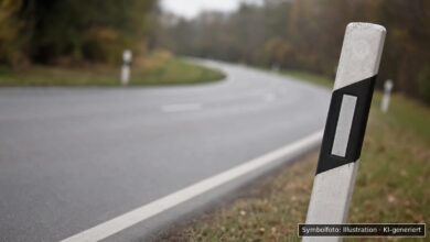 KI-generiertes Symbolfoto zu Verkehrsunfallflucht bei Scheidegg