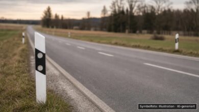 KI-generiertes Symbolfoto zu Verkehrsunfall nach unbefugtem Gebrauch eines Kfz bei Brabanter Straße, München-Schwabing