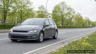 KI-generiertes Symbolfoto zu Verkehrsunfall bei München-Schwabing, Leopoldstraße