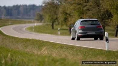 KI-generiertes Symbolfoto zu Verkehrskontrolle / Fahren ohne Fahrerlaubnis bei Schwabmünchen
