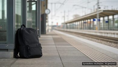 KI-generiertes Symbolfoto zu Diebstahl bei Memmingen, Bahnhof