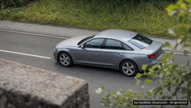 KI-generiertes Symbolfoto zu Verkehrsunfall nach Flucht vor Verkehrskontrolle bei Sendling-Westpark, München