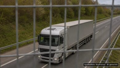 KI-generiertes Symbolfoto zu Gefährlicher Eingriff in den Straßenverkehr bei A 96 zwischen Weißensberg und Sigmarszell
