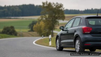 KI-generiertes Symbolfoto zu Verkehrskontrolle / Trunkenheit im Verkehr bei Streitheim