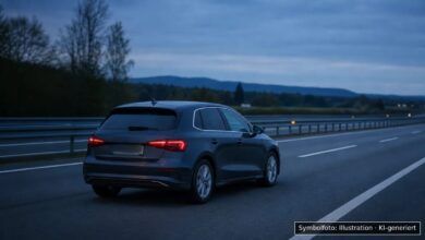 KI-generiertes Symbolfoto zu Verkehrsunfall bei A96 zwischen den Anschlussstellen Mindelheim und Bad Wörishofen