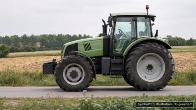 KI-generiertes Symbolfoto zu Verkehrsunfall bei Wemding