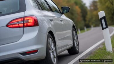 KI-generiertes Symbolfoto zu Verkehrskontrolle, Trunkenheitsfahrt bei Zwischen Nattenhausen und Breitenthal
