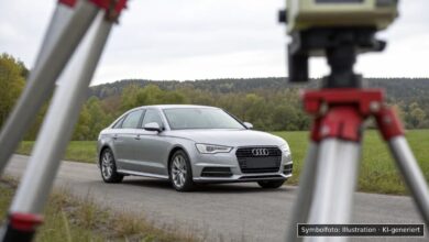 KI-generiertes Symbolfoto zu Verkehrsunfall mit Unfallflucht bei Ulm-Böfingen