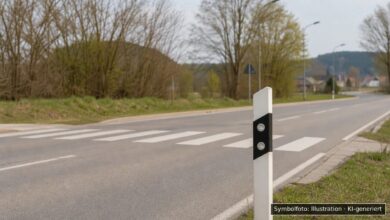KI-generiertes Symbolfoto zu Verkehrsunfall bei Erbach