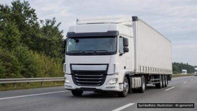 KI-generiertes Symbolfoto zu Verkehrsunfall bei A8 bei Gruibingen