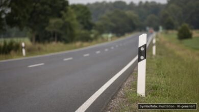 KI-generiertes Symbolfoto zu Verkehrsunfall bei Kuchen