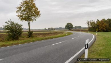 KI-generiertes Symbolfoto zu Verkehrsunfallflucht bei Kaisheim