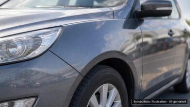 KI-generiertes Symbolfoto zu Verkehrsunfallflucht bei Donauwörth