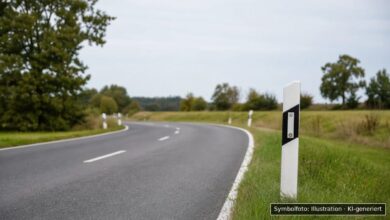 KI-generiertes Symbolfoto zu Verkehrsunfallflucht bei Kaufbeuren