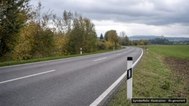 KI-generiertes Symbolfoto zu Verkehrsunfallflucht bei Marktoberdorf