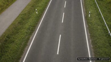 KI-generiertes Symbolfoto zu Verkehrsunfallflucht bei Donauwörth, Dillinger Straße