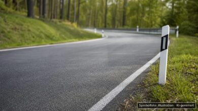 KI-generiertes Symbolfoto zu Verkehrsunfallflucht bei Dillingen, Auholzweg