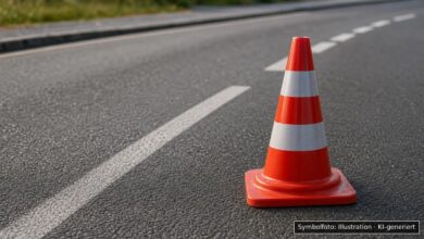 KI-generiertes Symbolfoto zu Verkehrsunfallflucht bei Parkhaus Altstadt, Kempten