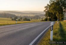 KI-generiertes Symbolfoto zu Verkehrsunfallflucht bei Grünenbach, Sennereiweg