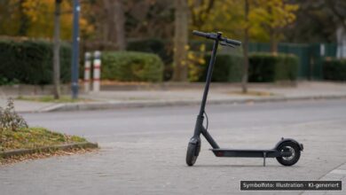KI-generiertes Symbolfoto zu Verkehrsunfall mit Unfallflucht bei Soldnerstraße bzw. Kantstraße, Lechhausen, Augsburg
