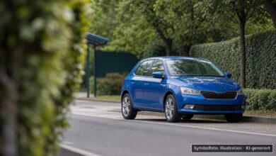 KI-generiertes Symbolfoto zu Verkehrsunfallflucht bei Kempten, Leutkircher Straße