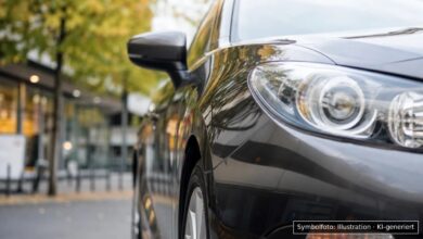 KI-generiertes Symbolfoto zu Verkehrsunfallflucht bei Magnusstraße, Kempten