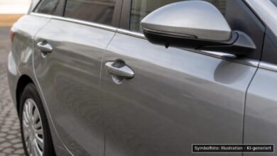 KI-generiertes Symbolfoto zu Verkehrsunfallflucht bei Fischen im Allgäu