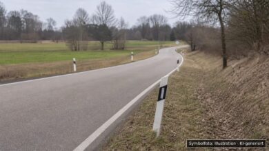 KI-generiertes Symbolfoto zu Verkehrsunfallflucht bei Füssen, Moosangerweg