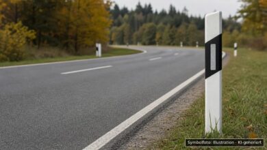KI-generiertes Symbolfoto zu Verkehrsunfallflucht bei Immenstadt, Liststraße