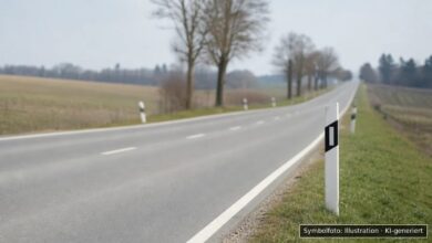 KI-generiertes Symbolfoto zu Verkehrsunfallflucht bei Mindelheim