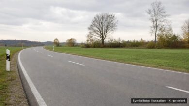 KI-generiertes Symbolfoto zu Unfallflucht bei Nördlingen, Würzburger Straße