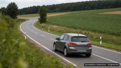 KI-generiertes Symbolfoto zu Verkehrsunfall bei Unterrieden