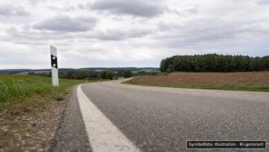 KI-generiertes Symbolfoto zu Verkehrsunfallflucht bei Frankenried