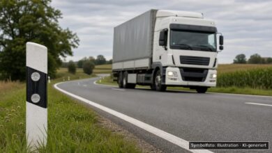 KI-generiertes Symbolfoto zu Verkehrsunfallflucht bei Oberostendorf