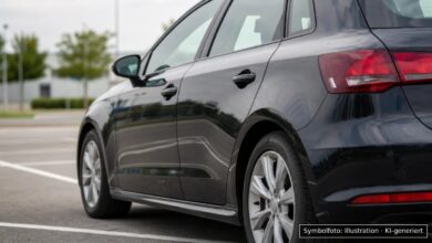 KI-generiertes Symbolfoto zu Verkehrsunfallflucht bei Vöhringen