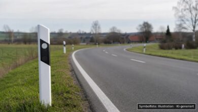 KI-generiertes Symbolfoto zu Verkehrsunfall bei Rauhenzell, Immenstadt