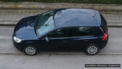 KI-generiertes Symbolfoto zu Verkehrsunfallflucht bei Wertingen
