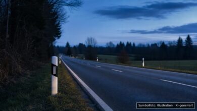KI-generiertes Symbolfoto zu Verkehrsunfallflucht bei Westerheim