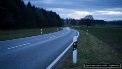 KI-generiertes Symbolfoto zu Wildunfall bei B312 bei Attenweiler (Burrenwald)