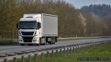 KI-generiertes Symbolfoto zu Verkehrsunfall bei A7 bei Woringen