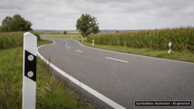 KI-generiertes Symbolfoto zu Verkehrsverstoß bei Zusmarshausen