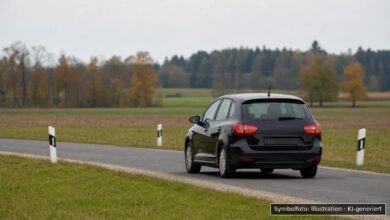 KI-generiertes Symbolfoto zu Trunkenheitsfahrt bei Heimertingen und Ottobeuren