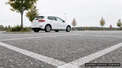 KI-generiertes Symbolfoto zu Verkehrsunfall bei Nördlingen-Baldingen