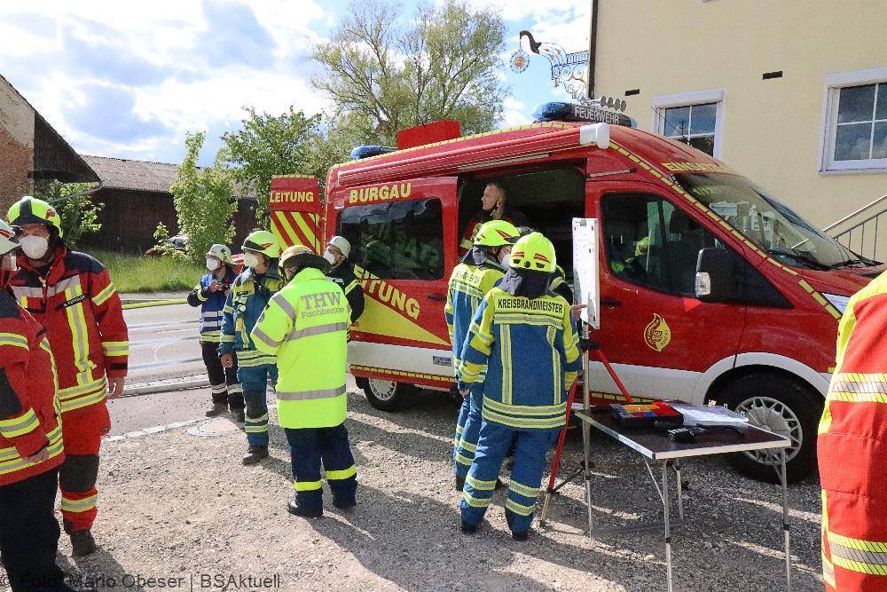 Brand eines Bauenhauses in Jettingen