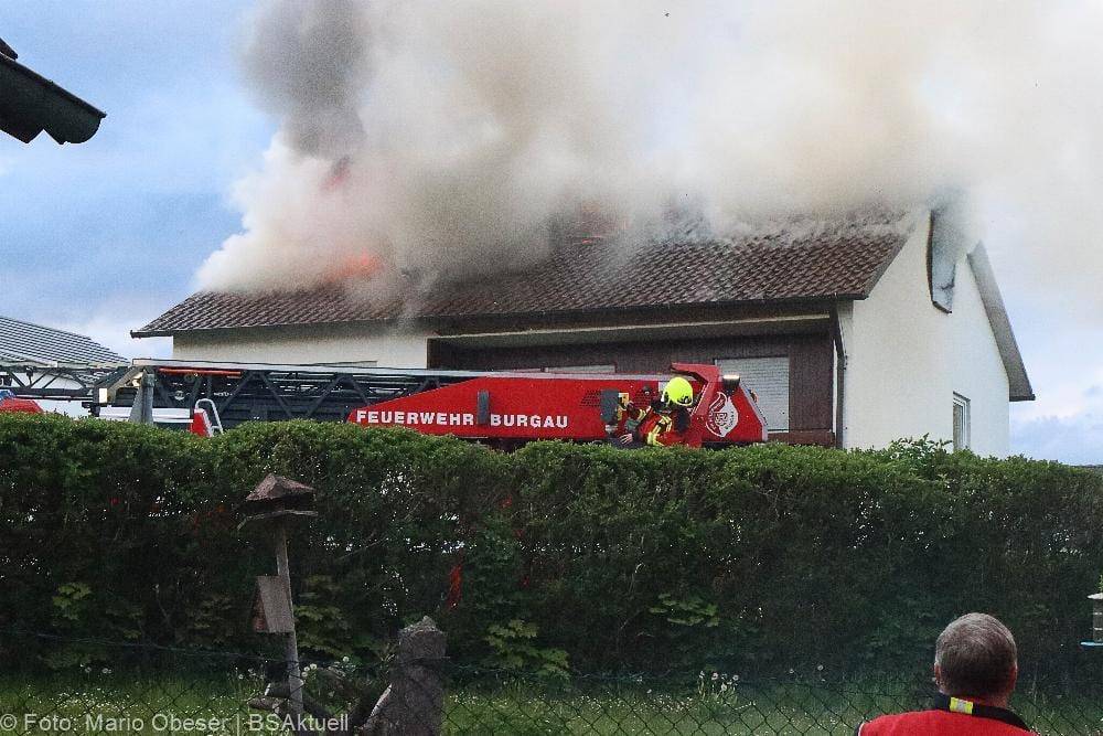 Brand Dachgeschosswohnung Offingen